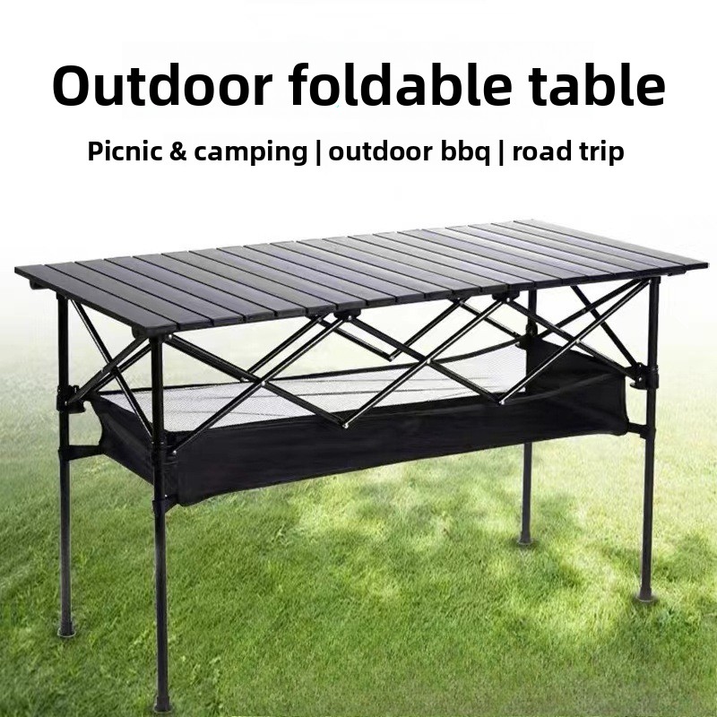 Camping Cooking Table - Table pliante portable d'extérieur, table rectangulaire