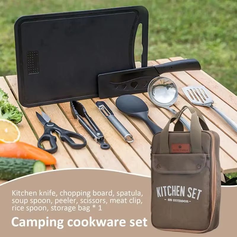 Ensemble de 8 ustensiles de cu - Camping Hiking Cooking avis et prix